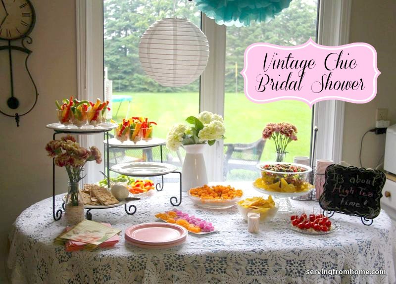 Bridal shower at home ideas.